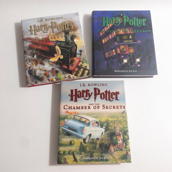 Harry Potter Other - Harry Potter Books 1-3 Illustrated First Editions Jim Kay Bundle